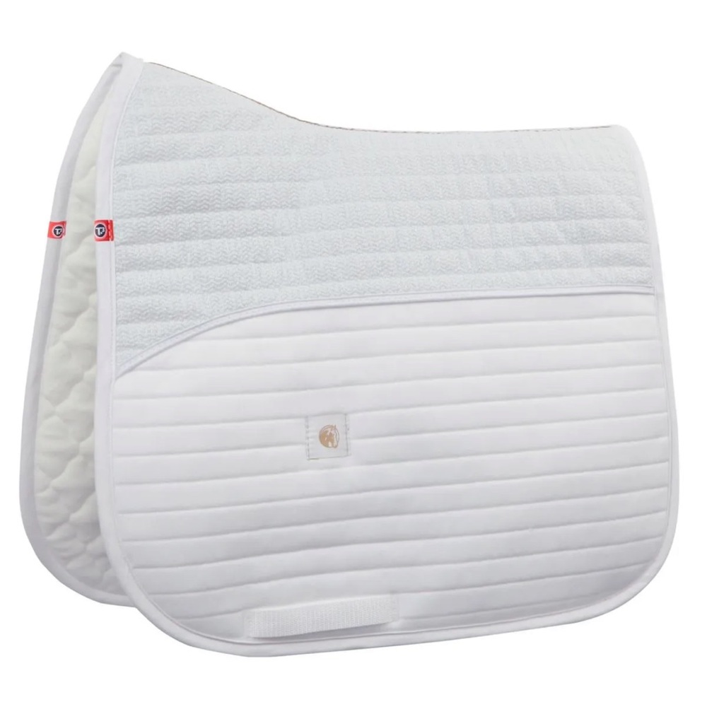 T3 TechQuilt Stay Dry Dressage Pad - White